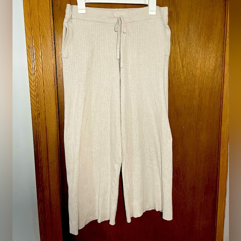 beige lounge pants
